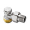Heimeier Радиаторный запорно-регулирующий клапан REGUTEC, DN15(1/2"), с наружной резьбой G 3/4", угловой, никел бронза, 0365-02.000