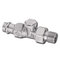 Heimeier Радиаторный запорно-регулирующий клапан REGUTEC, DN15(1/2"), с пресс-фитингом, проход, никел бронза, 0346-15.000